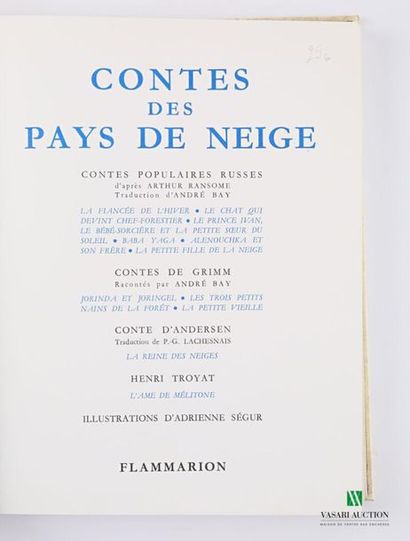 null [JEUNESSE]
COLLECTIF - Contes des pays de neige - Paris Flammarion 1973 - un...