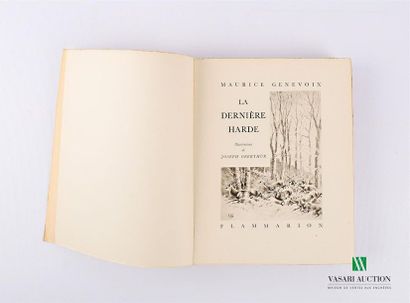 null GENEVOIX Maurice - La dernière Harde - Paris Flammarion 1942 - a volume in-8°...