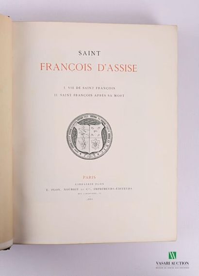 null COLLECTIF - Saint François d'Assise (I. Vie de Saint François; II. Saint François...
