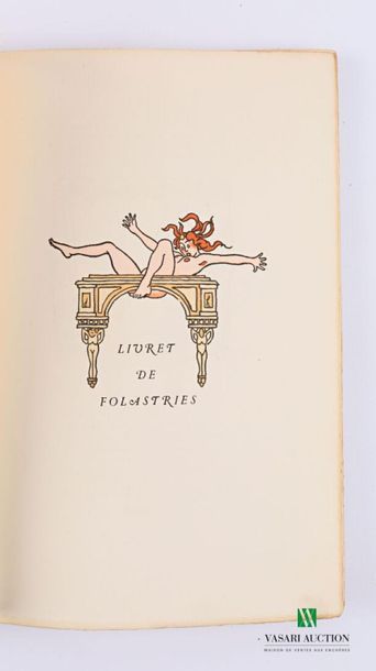 null RONSARD - Livret de Folastries - Paris Librairie Lutetia 1924 - one volume in-8°...