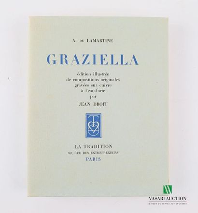 null LAMARTINE A. de - Graziella - Paris la Tradition 1942 - un volume in-8° - couverture...
