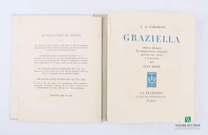 null LAMARTINE A. de - Graziella - Paris la Tradition 1942 - un volume in-8° - couverture...