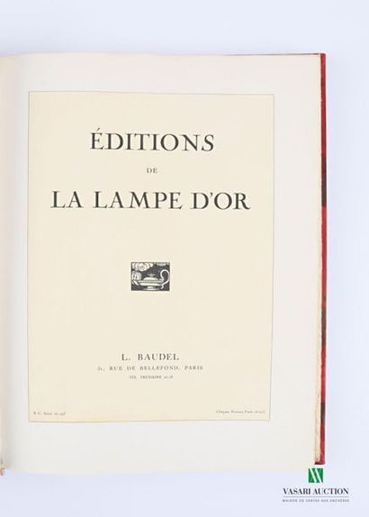 null COLLECTIVE - Livre d'or du Bibliophile, first year 1925 - Paris Chambre syndicale...