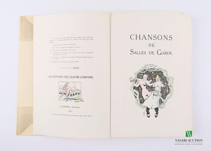 null ANONYME - Chanson de salles de garde - Lucerne The editions of the four cantons...