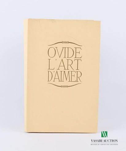 null OVIDE - L'art d'aimer - Paris René Kieffer sd - un volume in-8° - broché - couverture...