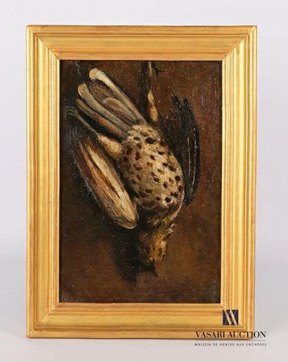  French school early 20th century Still life with partridge Oil on canvas 32 x 22,5...