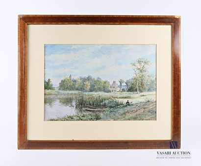 null MERY Paul (1850-?)
View of castle from the marshes
Watercolour
Signed lower...