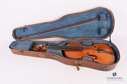 Study violin and its bow
Inner label holder...