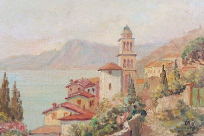  MIDY Arthur (1887-1944) Vue de baie en Italie Huile sur toile Signée en bas à droite...