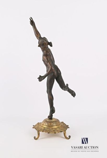 null FROM BOLOGNA Jean (1529-1608), after
Mercury 
Bronze with brown patina
Gilt...