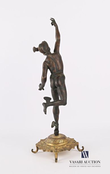 null DE BOLOGNE Jean (1529-1608), d'après
Mercure 
Bronze à patine brune
Socle en...