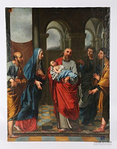 null DE CHAMPAIGNE Phillippe from
Presentation of Jesus in the temple
Oil on canvas
(restorations)
88...