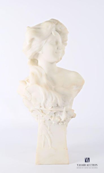 null LAZZERINI Alessandro (1860-1937)
Sculpture en marbre de carrare représentant...