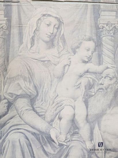 null JOLLIVET Pierre-Jules (1794-1871)
La Vierge à l'Enfant sur un trône entre saint...