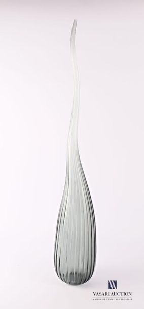 null SALVIATI
Vase soliflore modèle Aria en verre de couleur gris translucide de...