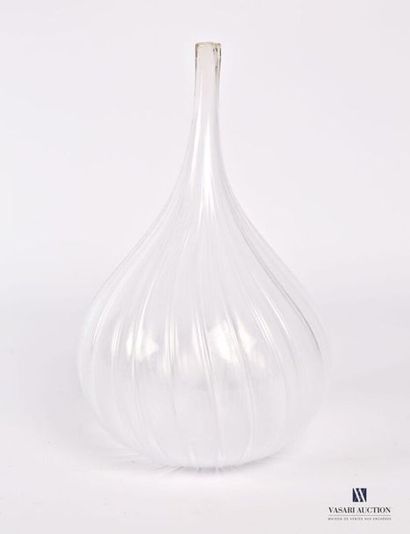 null SALVIATI
Vase soliflore modèle Drops en verre transparent de forme piriforme...