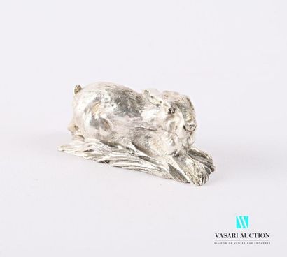 null Silver subject featuring a hare in the herbs.
Length: 7 cm - Weight: 188.98...