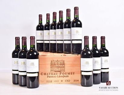 null 12 bouteilles	Château POUMEY	Graves	2004
	Présentation et niveau, impeccables....