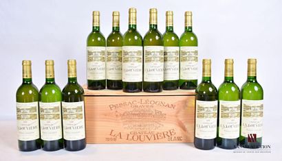 null 12 bouteilles	Château LA LOUVIÈRE	Graves blanc	1998
	Et. impeccables. N : 8...