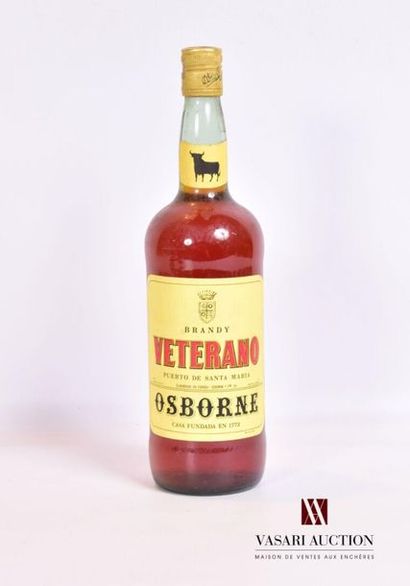 null 1 bottleBrandy VETERANO Osborne set
Without indication of degree 1 Litre. And....
