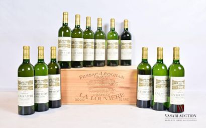 null 12 bouteilles	Château LA LOUVIÈRE	Graves blanc	2000
	Et. impeccables. N : 4...