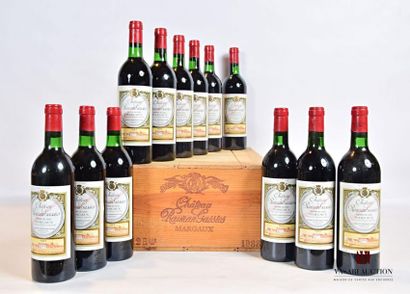 null 12 bottlesChâteau RAUZAN GASSIESMargaux GCC1983
And. impeccable. N : 9 low neck,...