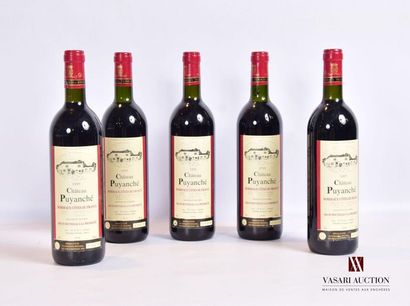 null 5 bouteilles	Château PUYANCHÉ	Bordeaux Côtes de Francs	1995
	Et. impeccables...