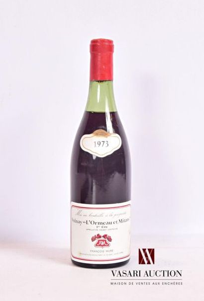 null 1 bouteille	VOLNAY 1 er Cru "L'Ormeau et Mitans" mise Francois Mure nég.		1973
	Et....