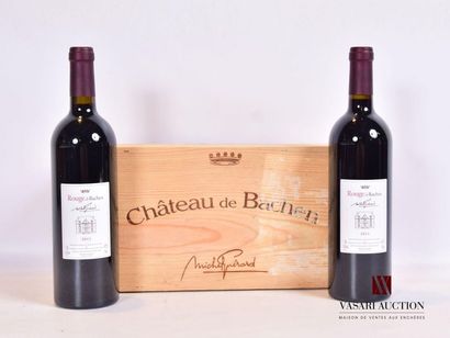 null 2 bouteilles	Château DE BACHEN		2011
	Rouge de Bachen, Vin du Pays des Landes		
	Présentation...
