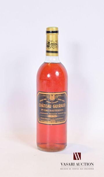 null 1 bouteille	Château GUIRAUD	Sauternes 1er GCC	1976
	Et. bonne hrmis 1 minuscule...