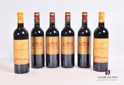 null Lot de 6 bouteilles comprenant :		
4 bouteilles	Château FONRÉAUD	Listrac Médoc...