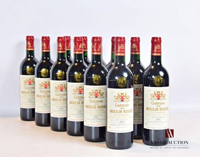 null 12 bouteilles	Château DU MOULIN ROUGE	Haut Médoc CB	2001
	Et.: 11 impeccables,...
