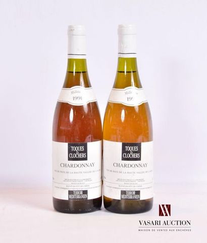 null 2 bottlesCHARDONNAY Toques et Clochers neg.1991
And. slightly stained. N : 2...