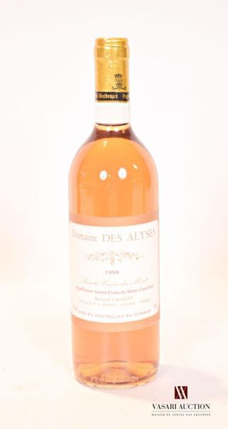 null 1 bottleDOMAINE DES ALYSESSte Croix du Mont1998
And. impeccable. N: low nec...