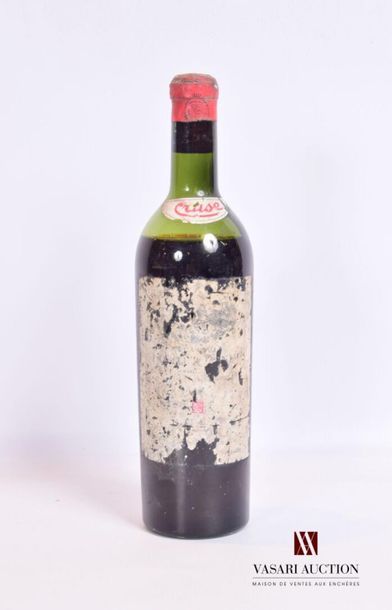 null 1 bouteille	Château PONTET CANET	Pauillac GCC	1946?
	Mise nég. Vestige d'étiquette....