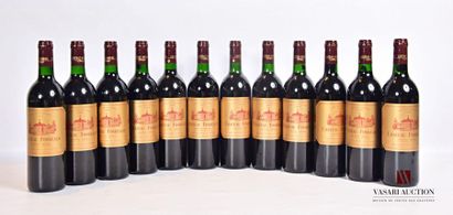 null 12 bouteilles	Château FONRÉAUD	Listrac CB	1993
	Et. impeccables. N : 6 bas goulot,...