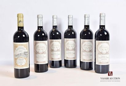 null Lot de 6 bouteilles comprenant :		
1 bouteille	Château DE GAILLAT	Graves	2000
5...