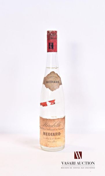 null 1 bottle Eau de Vie de Mirabelle plum brandy HEDIARD
70 cl - 45°. And. faded...