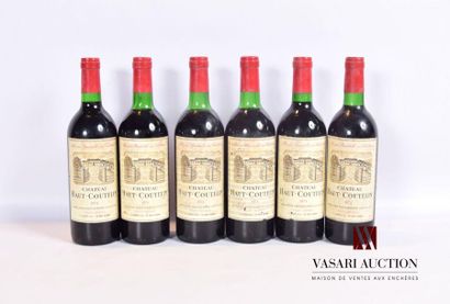 null 6 bouteilles	Château HAUT COUTELIN	Haut Médoc	1974
	Et. fanées et tachées (...