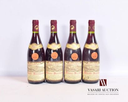 null 4 bouteilles	MÂCON-SERRIÈRES mise Domaine de Monterrain		1992
	Et. tachées (1...