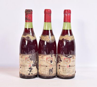 null 3 bouteilles	CHASSAGNE MONTRACHET mise Michel Niellon		1974
	Et. fanées, tachées...