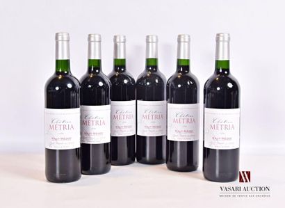 null 6 bouteilles	Château MÉTRIA	Haut Médoc	1994
	Présentation et niveau, impeccables....
