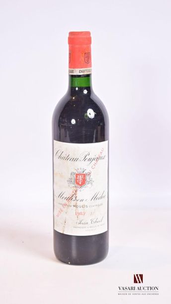1 bouteille	Château POUJEAUX	Moulis	1985
	Et....