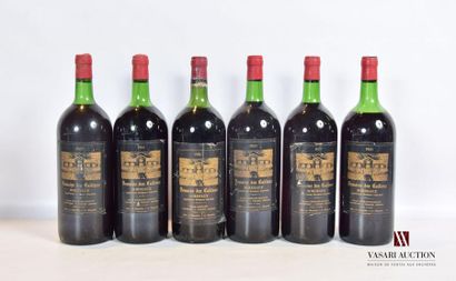null 6 magnums	DOMAINE DES CAILLOUX	Bordeaux	1980
	Et. fanées, tachées avec quelques...