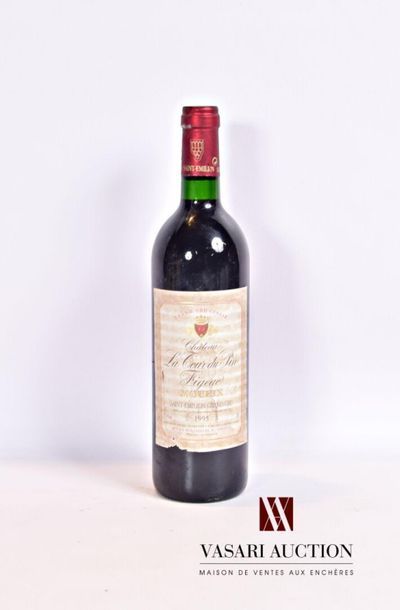 null 1 bouteille	Château LA TOUR DU PIN FIGEAC	St Emilion GC	1995
	Et. fanée et tachée...
