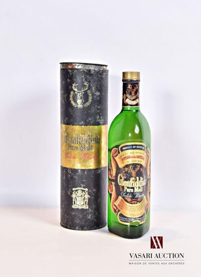 null 1 bottleScotsch Whisky GLENFIDDICH Pure Malt
75 cl - 43°. And. a little faded...