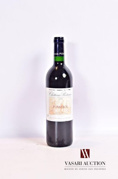 null 1 bouteille	Château RATOUIN	Pomerol	1996
	Et. à peine tachée. N : mi/bas go...