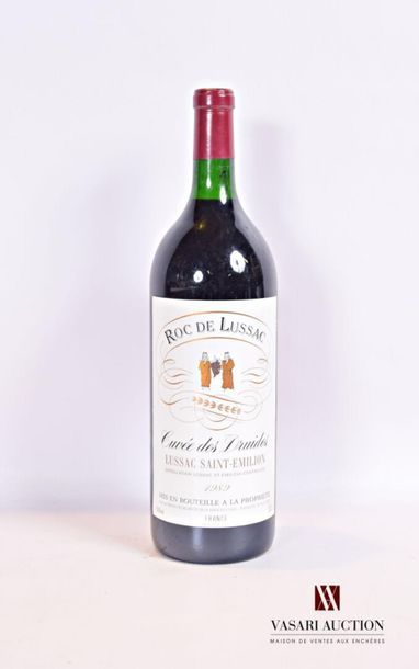 null 1 magnum	ROC DE LUSSAC "Cuvée des Druides"	Lussac St Emilion	1989
	Et. impeccable....