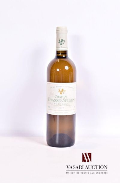 null 1 bouteille	Château CHASSE SPLEEN	Bordeaux blanc	2007
	Et. impeccable. N : mi...