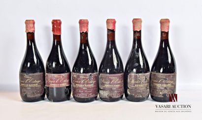 null 6 bouteilles	Château VIEUX L'ESTAGE	Bordeaux Sup.	
	5 bouteilles de 1986, 1...